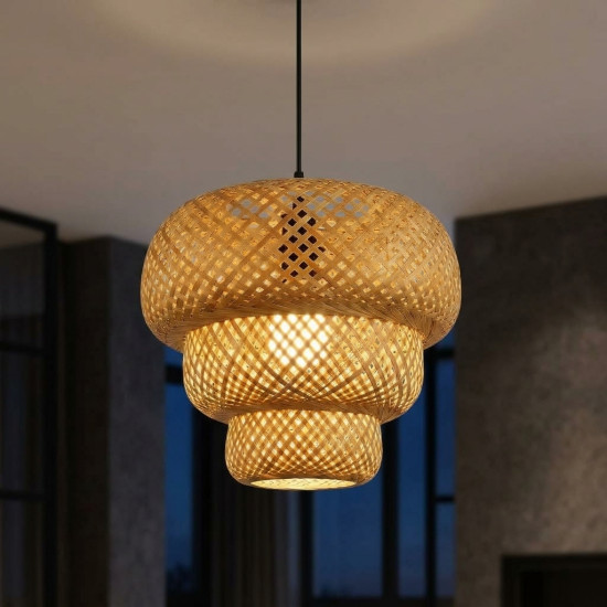 Straw Chandelier Small